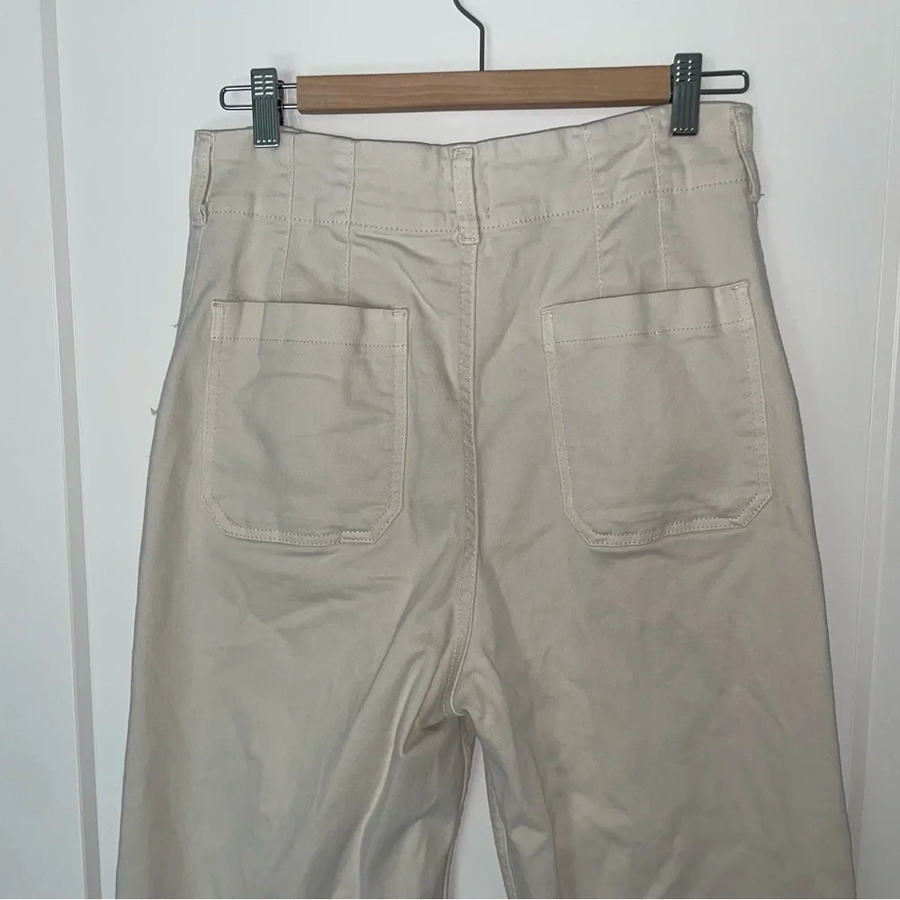 Maeve Colette Wide Leg Crop in Ivory 31T - Picture 6 of 9